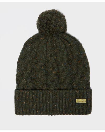 barbour bobble hat