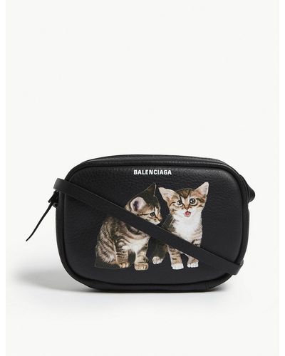 Balenciaga Cat Crossbody Bag Leather Black - Lyst
