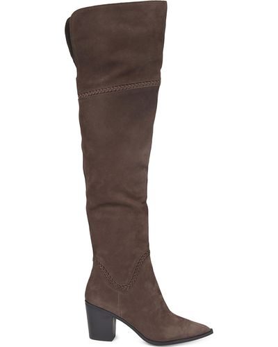 aldo brown suede boots