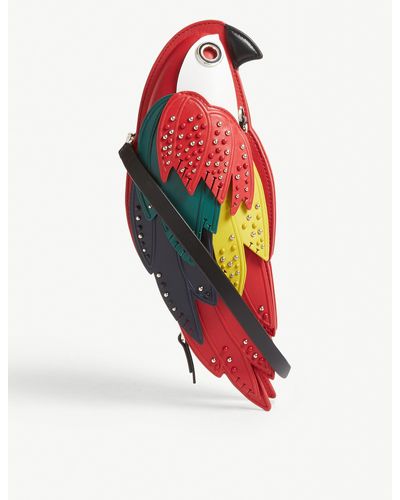 kate spade parrot bucket bag