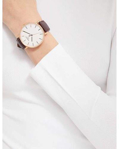 Tissot Women's Stainless Steel T109.210.36.031.00 Everytime Gold-plated And  Leather Watch in Metallic | Lyst