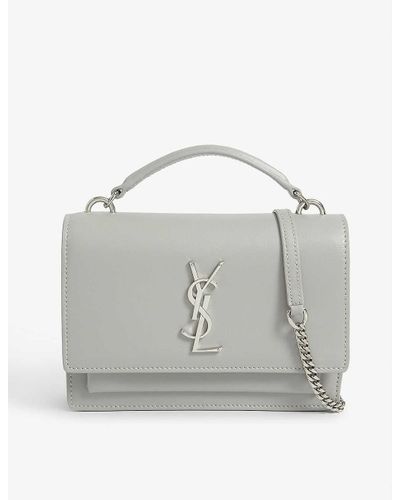 ysl grey sunset bag