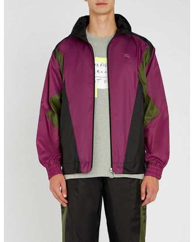 purple burberry jacket
