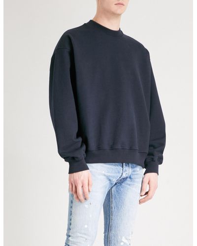 Fear Of God Fifth Collection Cotton-jersey Sweatshirt in Navy (Blue 