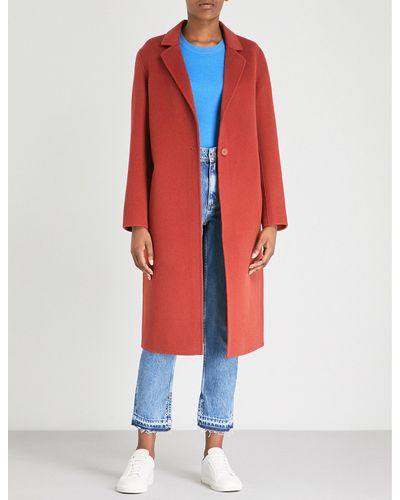 sandro red coat