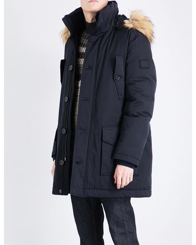 hugo boss fur jacket