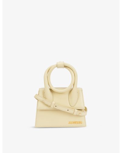 jacquemus le chiquito noeud medium leather top handle bag