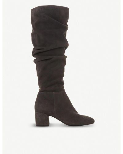 dune grey suede boots
