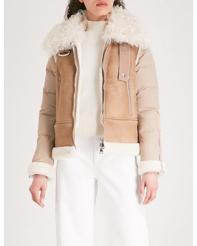 moncler shearling jacket