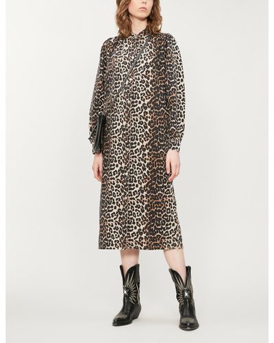 Leopard denim dress Clearance