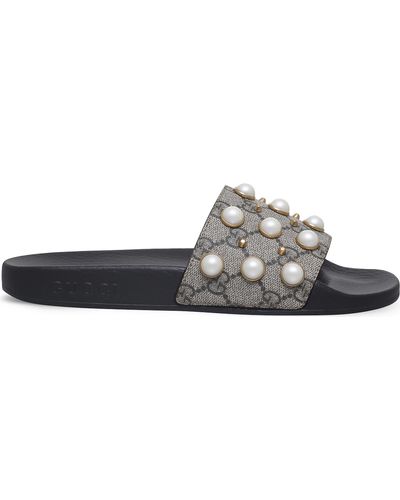 gucci pursuit pearl slides