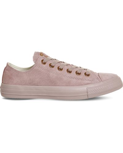 Low-Top Sneakers in Lilac Rose Gold 
