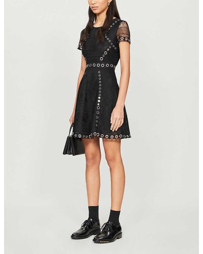 maje ranch eyelet dress
