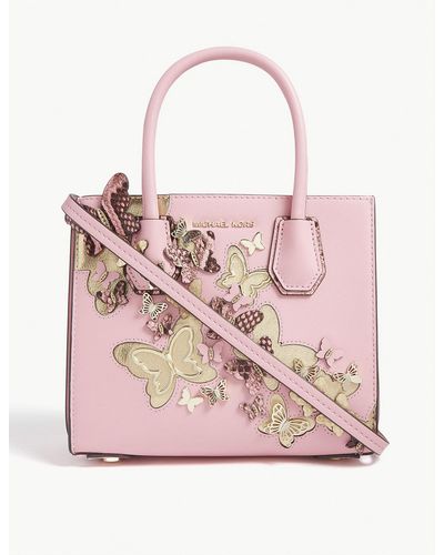 michael kors white butterfly purse