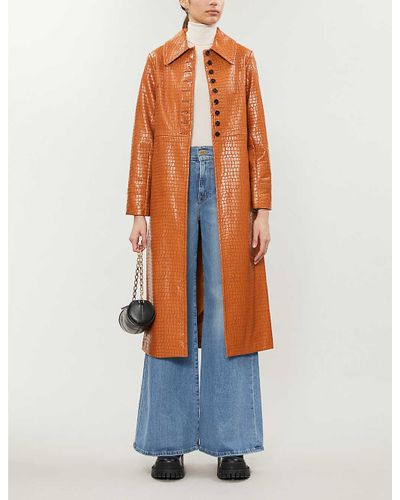 Topshop tan coat Clearance