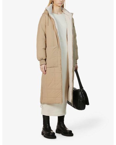 longline puffer jacket topshop