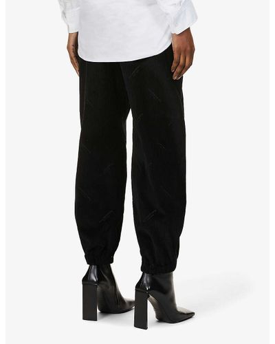 mens joggers with side stripe