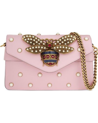 gucci bee bag pink