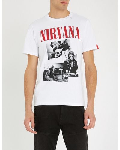 Replay Nirvana Logo Men's T-Shirt Black/yellow