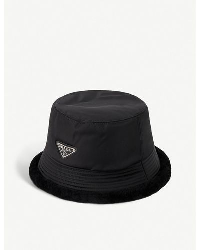prada fuzzy bucket hat