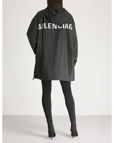 balenciaga logo windbreaker