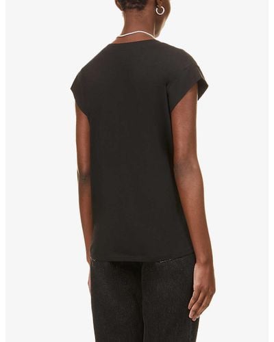 frame le mid rise v tee