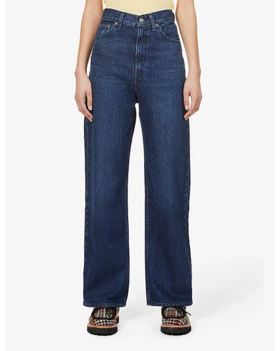 levi wide leg jeans womens