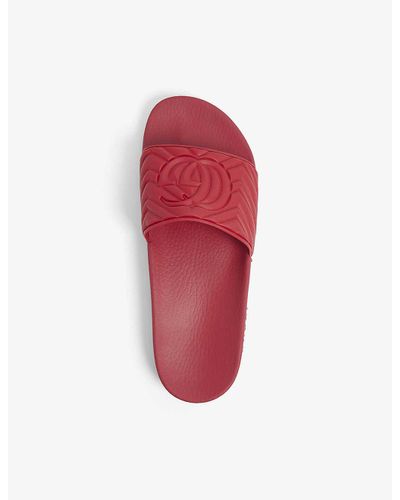 gucci red pursuit pool slides