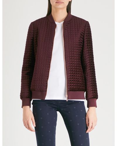 ted baker red bomber jacket