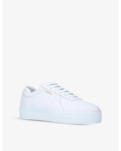 axel arigato women's platform leather trainers white