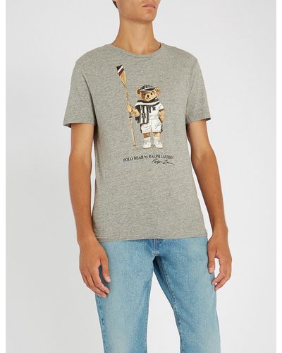 Polo Ralph Lauren Lacrosse-bear Cotton-jersey T-shirt for Men | Lyst