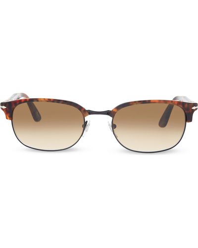 Persol Po8139s Havana Aviator Sunglasses in Brown - Lyst