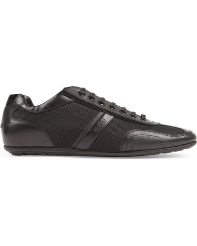 BOSS by HUGO BOSS Leather Hugo Thatoz Monte Trainers in Black for Men - Lyst