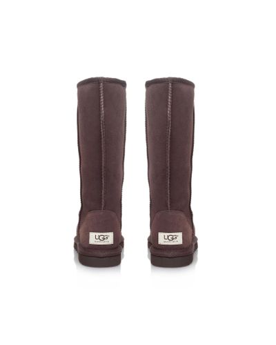 UGG Suede Tall Chocolate in Dark Brown (Brown) - Lyst