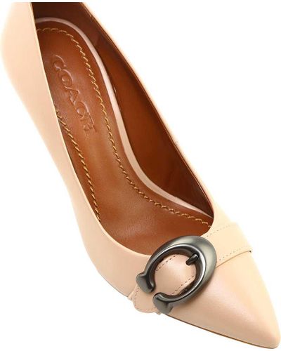 coach waverly signature buckle pumps