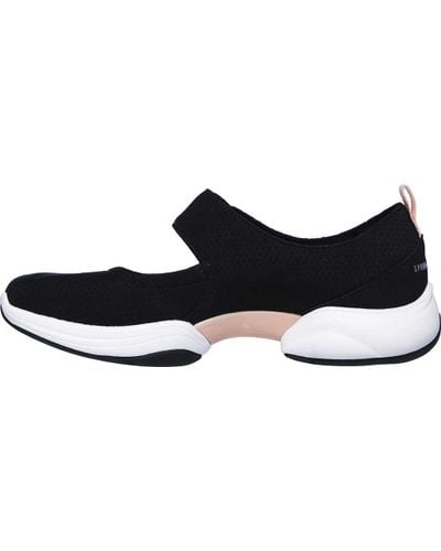 Skechers Neoprene Skech-lab Chic Intuition S Mary Jane Sneakers in  Black/White/Pink (Black) - Lyst