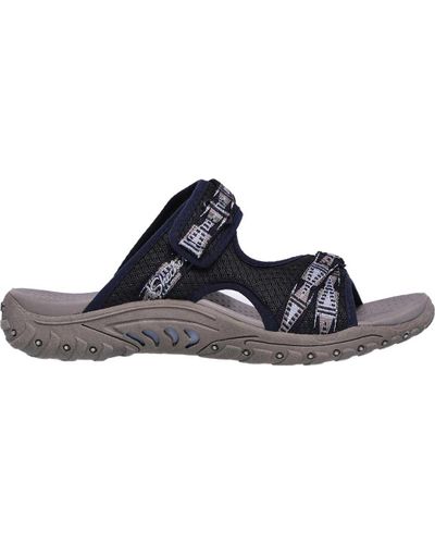 Skechers Rubber Reggae Fizzle Slide Sandal in Navy (Blue) - Lyst