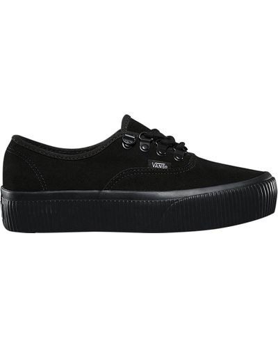 Vans Rubber Authentic Platform 2.0 Sneaker in Embossed Black/Black (Black)  - Lyst
