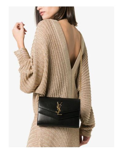 Saint Laurent Sulpice Double Flap Crossbody Wallet On A Chain 2024 www.alhudapk