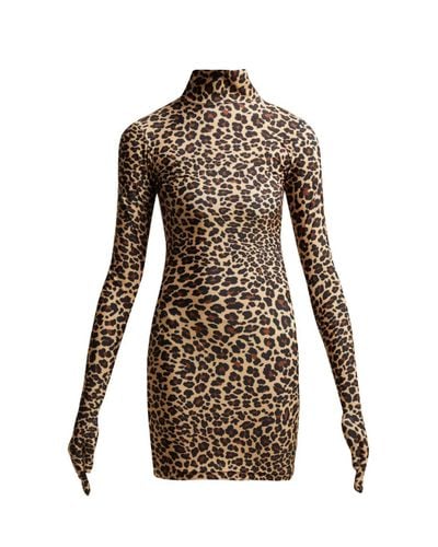 Vetements Leopard-print Glove-sleeved ...