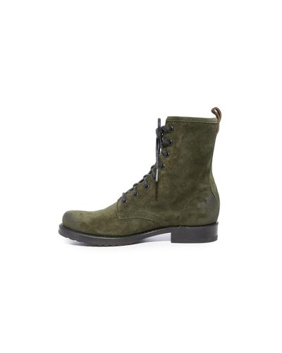 frye green suede boots