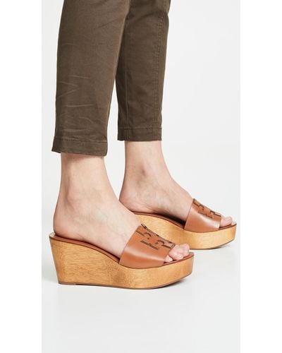 tory burch 80mm ines wedge slides