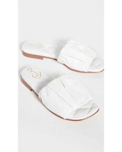 sam edelman briar ruched leather slides