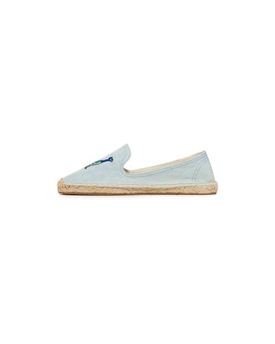 Soludos Cotton Peacock Smoking Slippers 