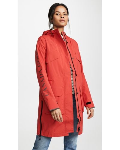 coral canada goose coat