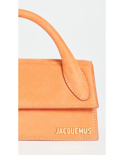 Jacquemus Leather Le Chiquito Long Bag in Orange | Lyst