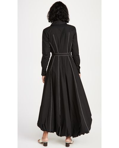 Aje Cotton Quietude Bubble Dress In Black Lyst Aje Cotton Quietude Bubble Dress In Black Lyst