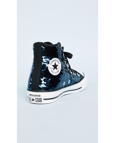 black sequin high tops