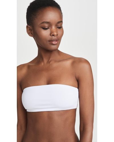 Top Secret Synthetic Tiny Tube Bandeau Bra in White - Lyst