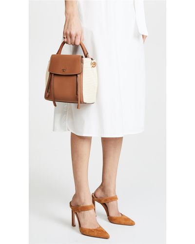 tory burch straw crossbody bolsa